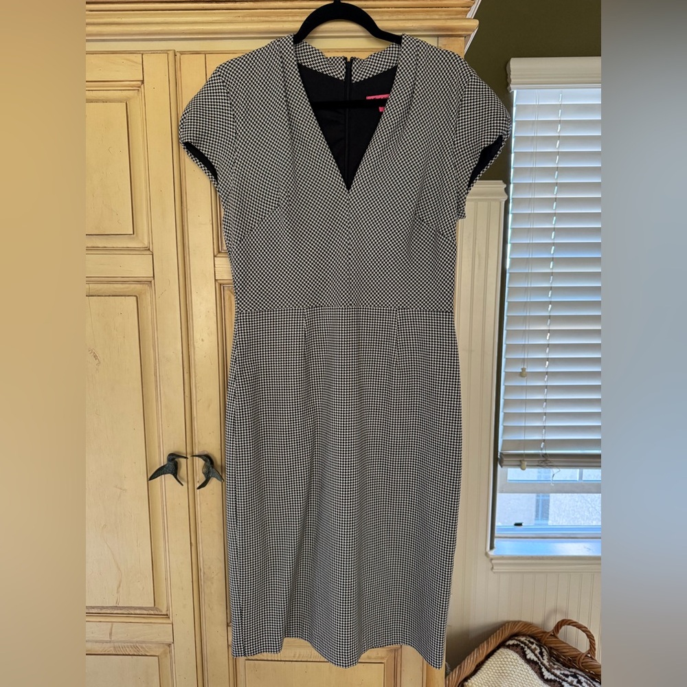 Betsy Johnson houndstooth dress size 10